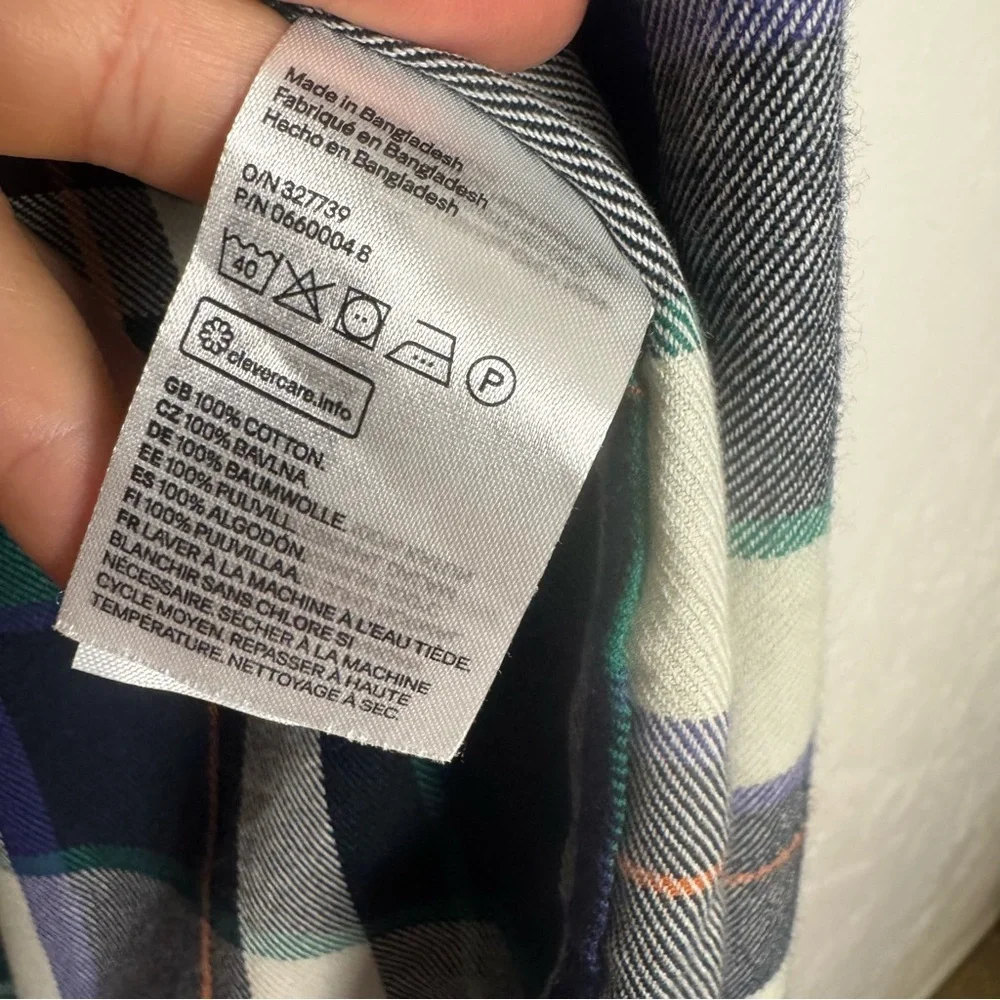 Green and Blue‎ Plaid Cotton Flannel